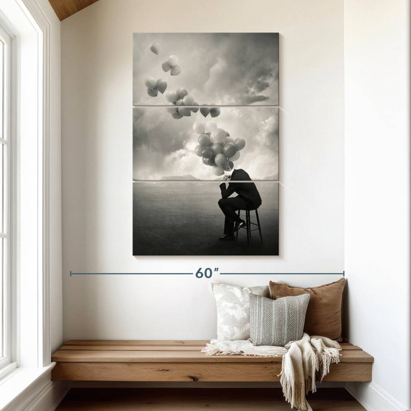 Alcaraz Think Abstract, H 50 po x l 32 po