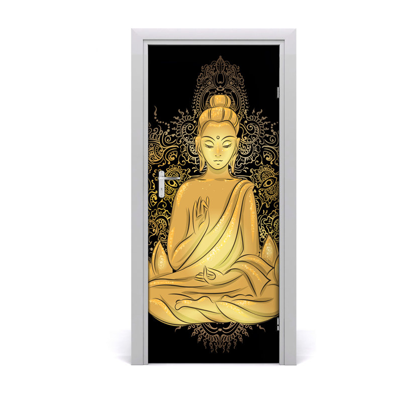 Buddha Mandala Door Decal