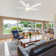 Smart DC Ceiling Fan with Light, Remote Control Flush-Mounted