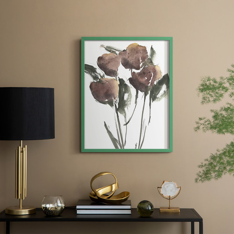 «Growing Wild II», reproduction encadrée - bois massif, H 30 po x l 24 po, Vert