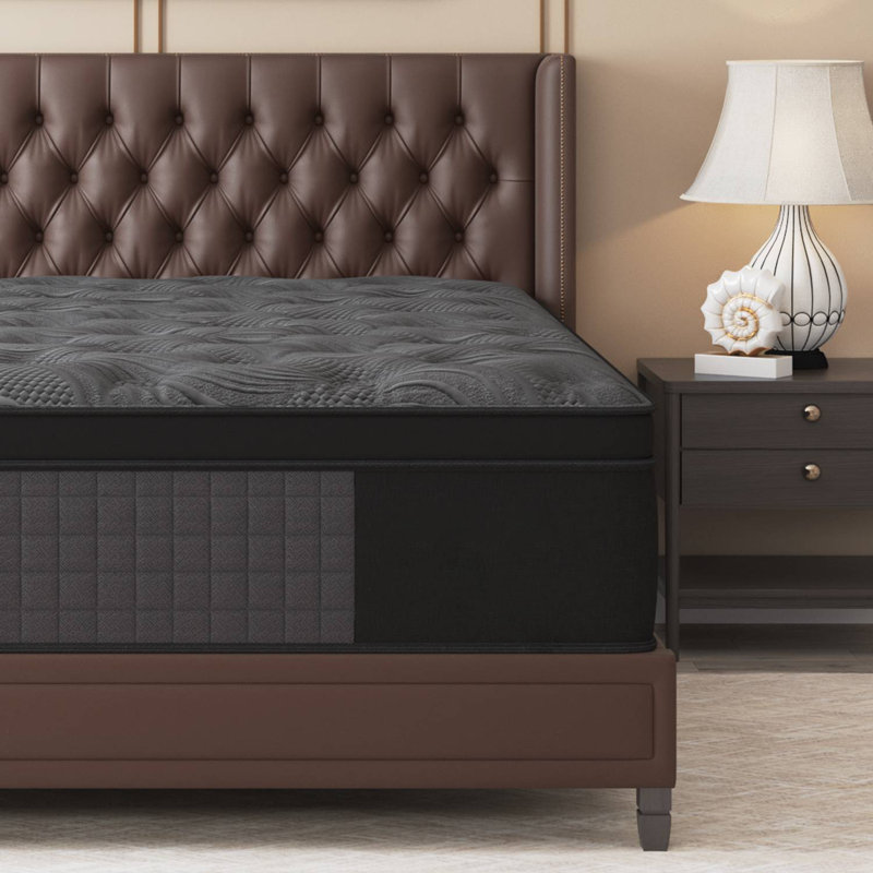 Matelas hybride de 35,5 cm (14 po) en mousse à mémoire de forme rafraîchissante avec gel et ressorts ensachés, livré dans une boîte