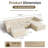 108" Modern Corduroy Combination Compression Couch No Assembly Required With Two Ottomans-950462376
