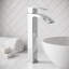 Robinet de lavabo vasque à poignée simple H 12 po Duris-1359152862
