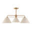 Linen Blend Semi Flush Mount