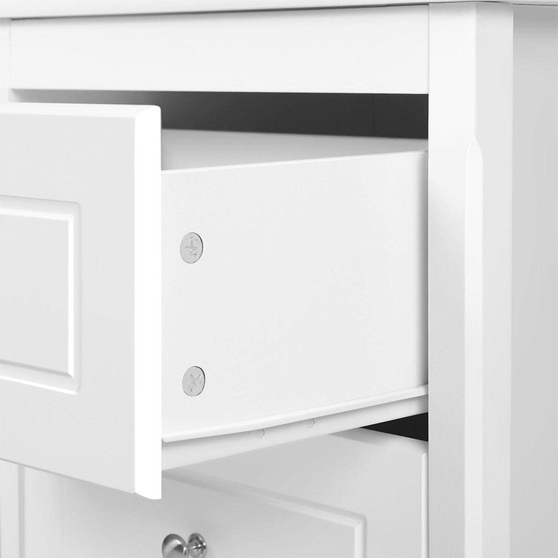Lannion 48cm W Bedside Table, White