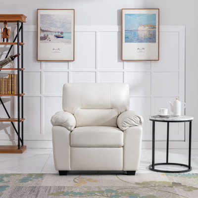 Fauteuil club en cuir Gottfried