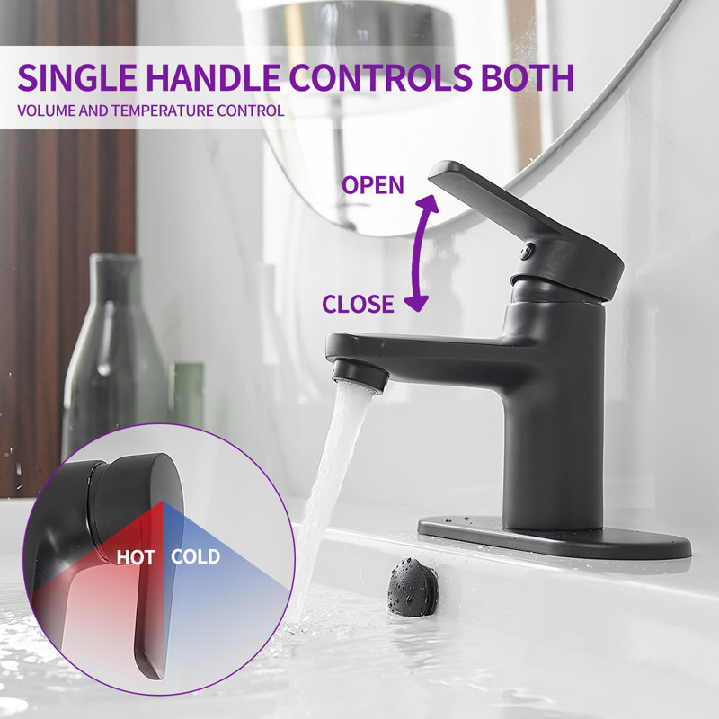 Robinet de salle de bain à un trou