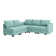 L-Shaped Modular Sectional Couch Reversible Modular Upholstered Sofa