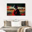 Ethnique africain en rouge sur toile-1411827411