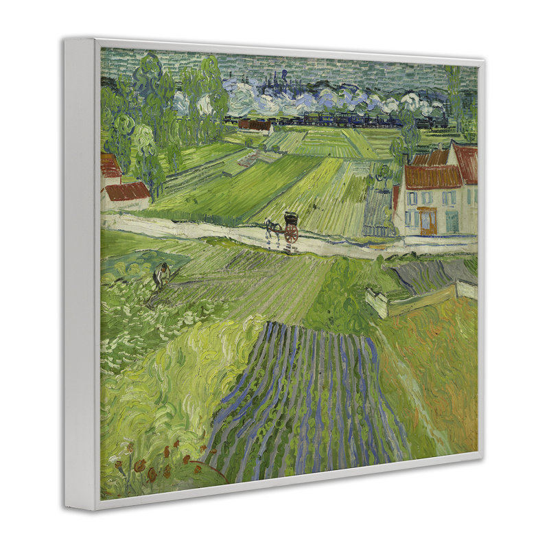 Art de giclée Van Gogh, Giclée encadrée blanc bord de mer, H 24 po x l 30 po