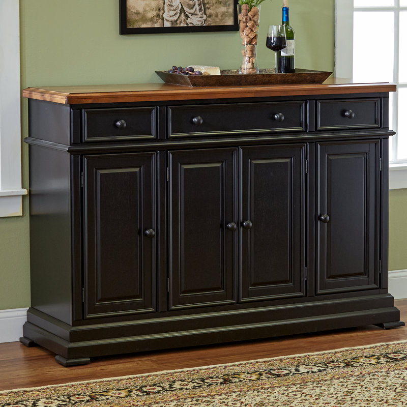 Courtdale 60'' Sideboard, Ebony/Almond