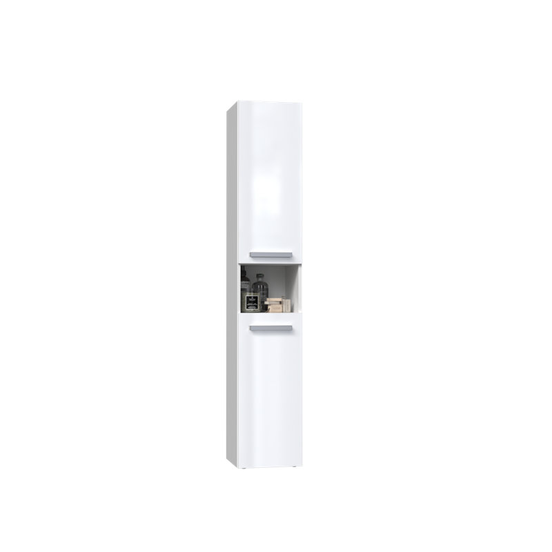Jagdambika Linen Cabinet, High-gloss White