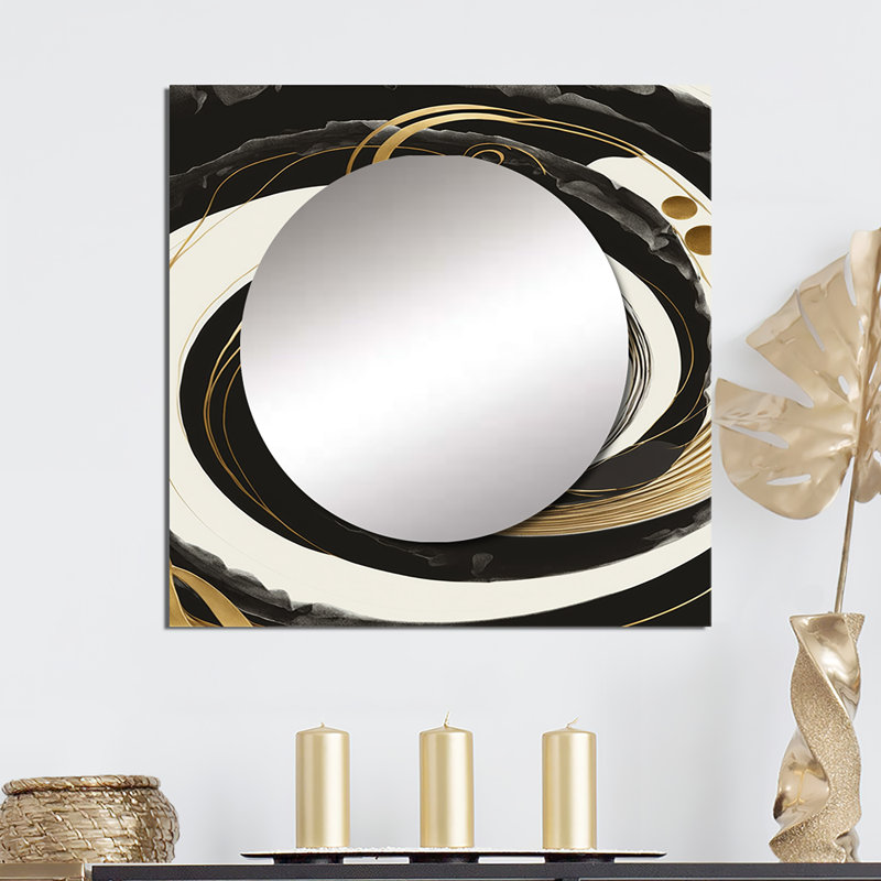 Lakeithia - miroir mural carré moderne pour la chambre à coucher, 23 po x 23 po