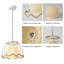 Luminaire suspendu en rotin 1 lumière Boho