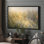 Framed Canvas Wall Art - Expressive Wildflower Field with Warm Yellow and Green Accents - 16"x24", 24"x36"