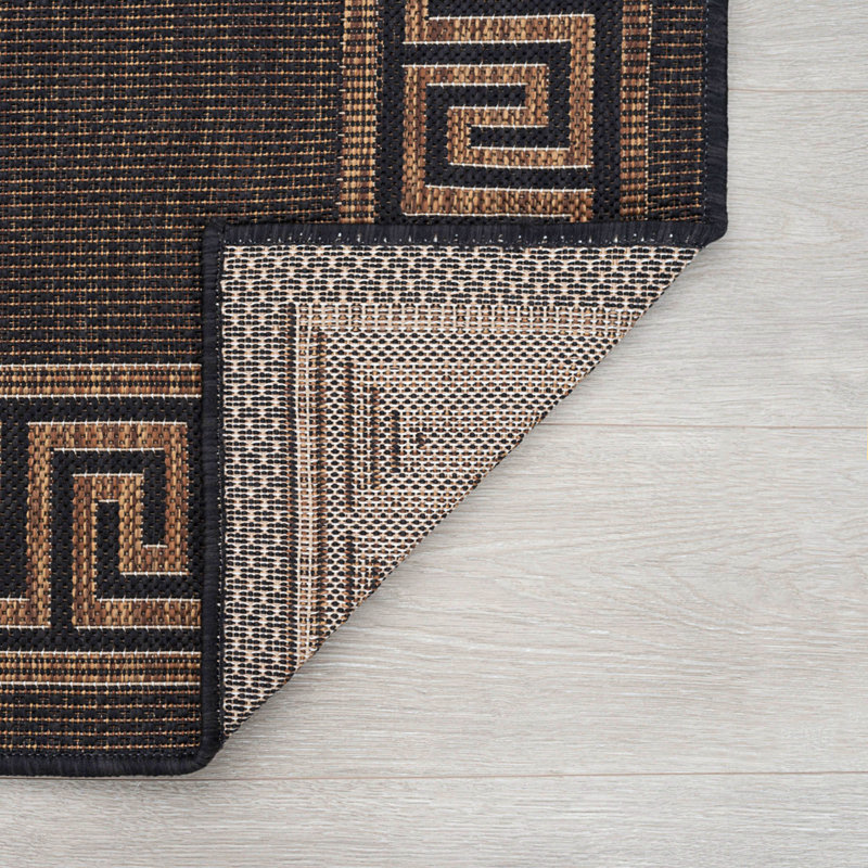 Tapis intérieur / extérieur Abrahams, Rond 5 pi 3 po