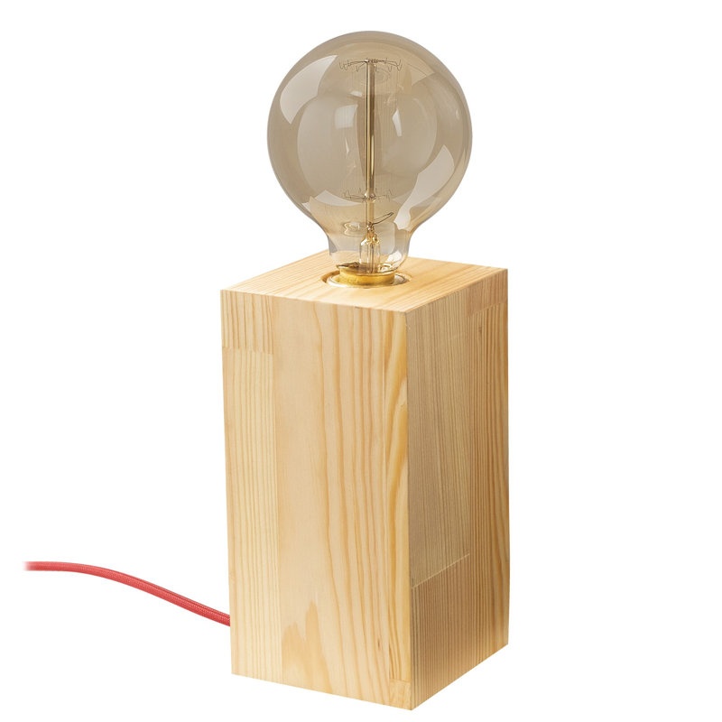 Lampe de table 3,94 po Hendrick Brown, Brun clair, 7.48" H x 3.94" W x 3.94" D
