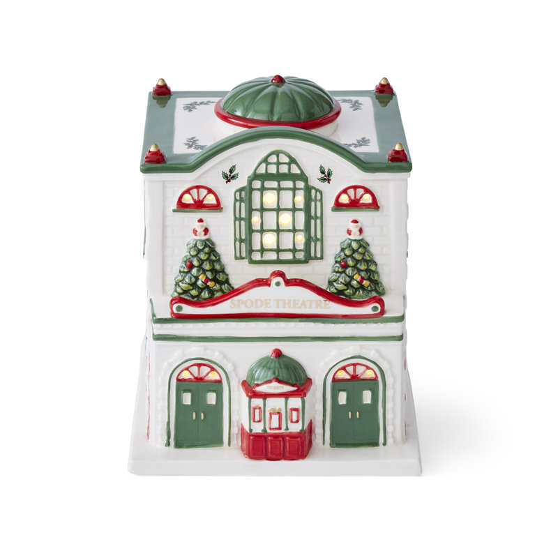 Spode Christmas Tree Figural Led Village Theatre