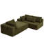 Ensemble de canapé modulaire rembourré et désossé en chenille Modern-209010360
