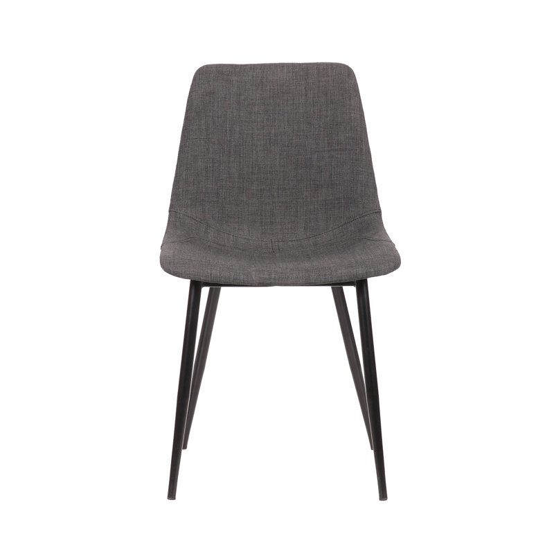 Bixler 44cm H Upholstered Side Chair, Charcoal