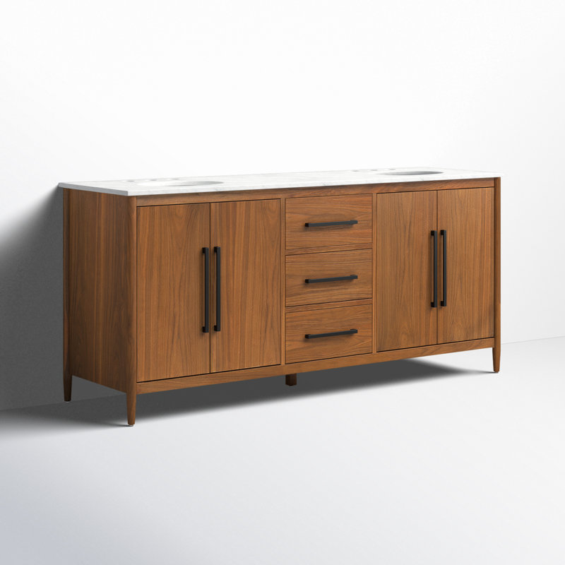 Walling 72'' Double Bathroom Vanity