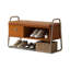 Banc rembourré brun