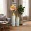 Ensemble de 3 vases décoratifs en métal pour planchers-136385216