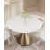 Lumri Modern Round 47'' Dining Table with Faux Marble Tabletop