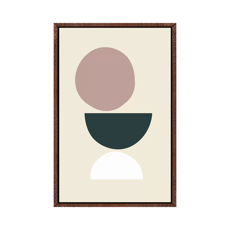 Mid-Century Shapes I by The Maisey Design Shop - Gallery-Wrapped Canvas Giclée on Canvas, Classic Wood Framed