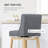 Bar Height Bar Stools Set Of 2, 180 Degree Swivel Barstools, 30" Seat Height Bar Chairs With Solid Wood Footrests And Button Tufted Design, Gray