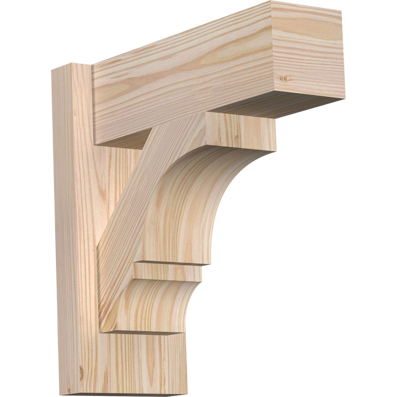 Bloc balboa rustique en bois rustique, P 14 po x H 14 po, Sapin Douglas de 7 1/2 po (lisse)