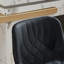 Tabouret de bar pivotant à hauteur réglable avec revêtement en polyuréthane et structure en métal-1027824403