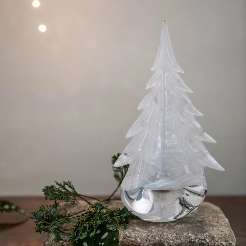 Snowdrift Evergreen, 5.5"W x 5.5"D x 14"H