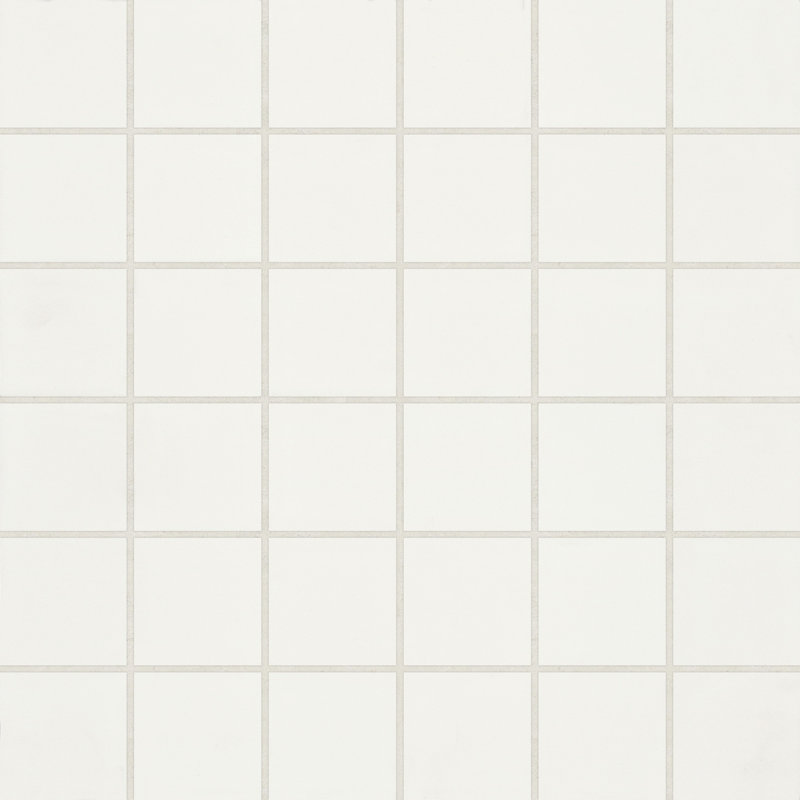 Marin 2" x 2" Square Matte Porcelain Mosaic Tile, Pearl White