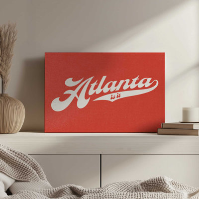Atlanta Script by Deny Designs Art Print