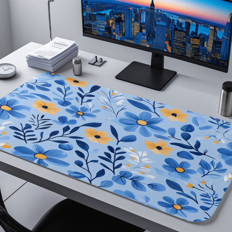 Polyester Desk Pad, 14.4x12.1