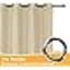 Rideaux d'extérieur imperméables pour patio, 2 panneaux - 54 x 84 pouces - Protection de la vie privée et filtrage de la lumière