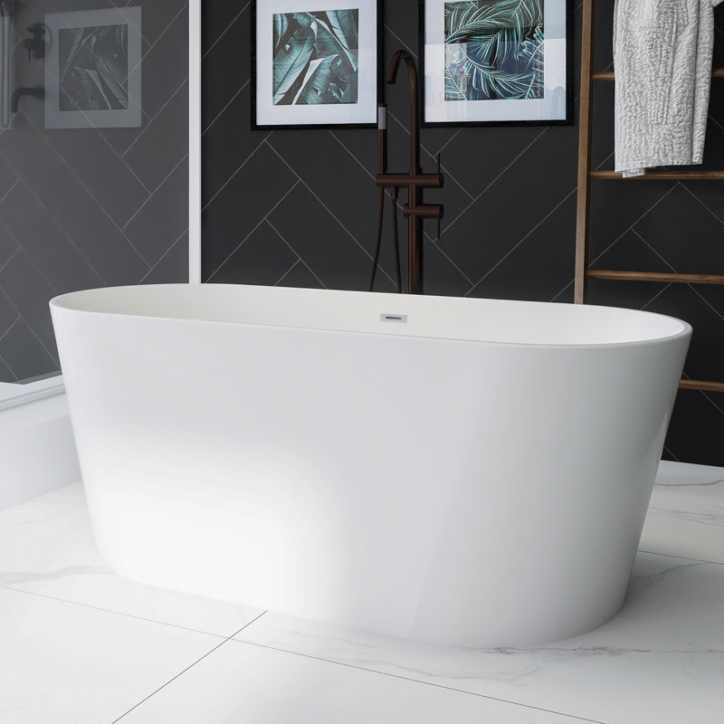 Baignoire 59 po x 27,56 po, Blanc