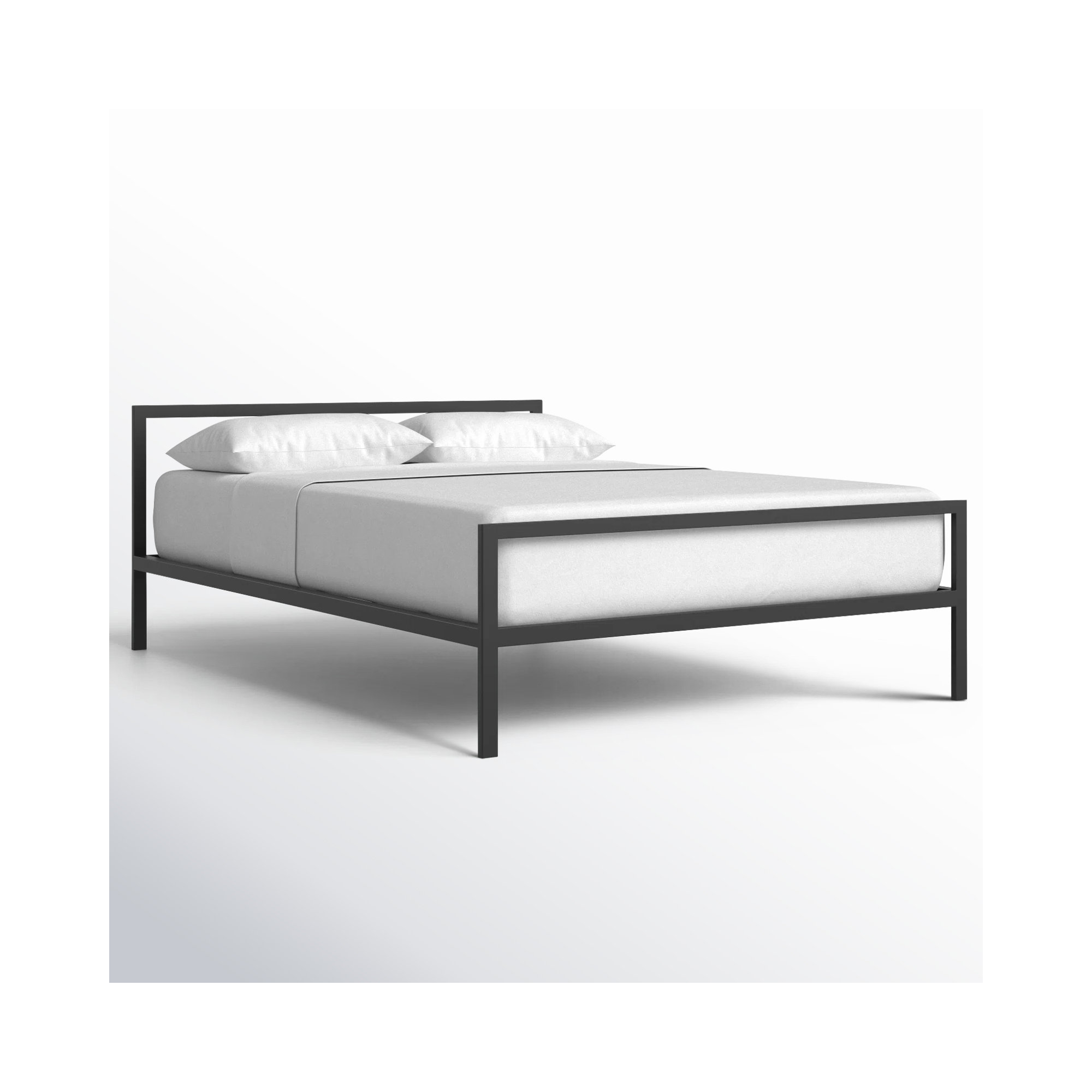 Aston Open-Frame Bed, Black, Queen