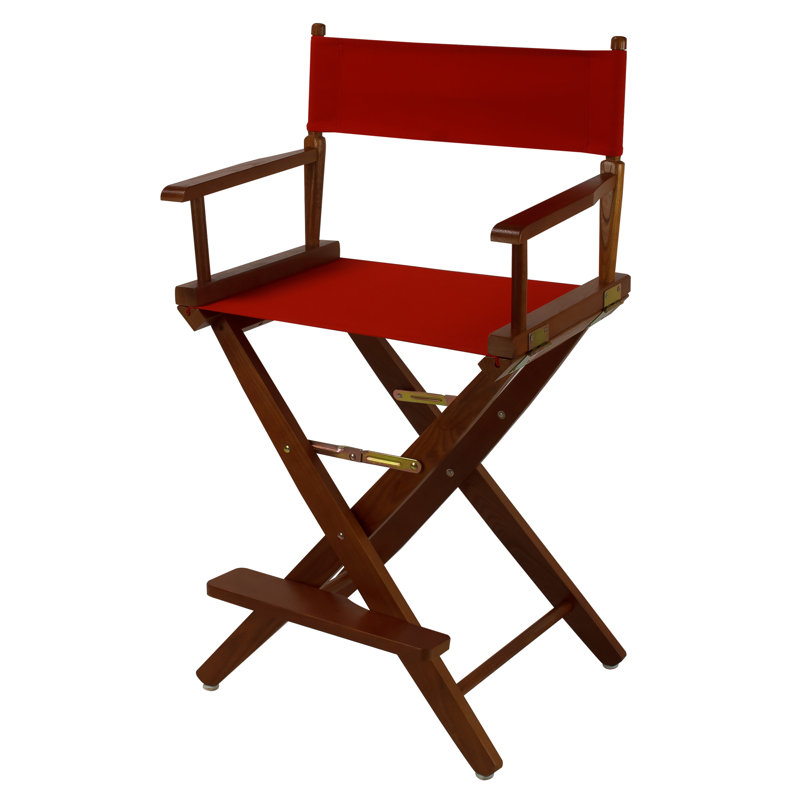 Chaise de réalisateur Alyzon, Chêne mission, Rouge