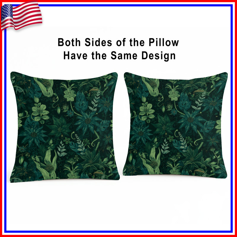 Coussins décoratifs Lush Green, 20 x 20 pouces