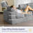 Boneless 74.8" Upholstered Sofa Couch-127882777