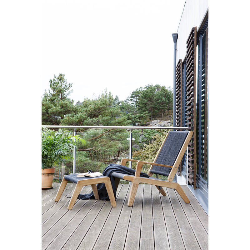 Skagen Outdoor Teak Lounge Chair, No Cushion