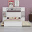 Lit en bois avec armoire tout-en-un, tablette et prises, lit gigogne-1152776728