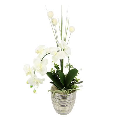 Kunstblume Orchidee im Topf