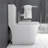 Small Compact One Piece Toilet Dual Flush,23 inch Short Depth for Tiny Bathroom