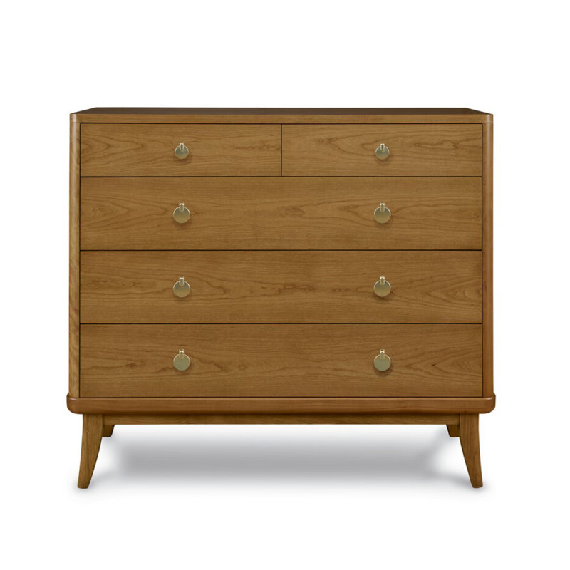 Martine 5 - Drawer Solid Wood Dresser