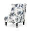 Fauteuil club haut dossier en tissu TODDman, dossier haut, imprimé