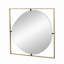 Miroir 32X1x32 "avec cadre en métal de conception contemporaine pour salle de bain, décoration murale de vestibule
