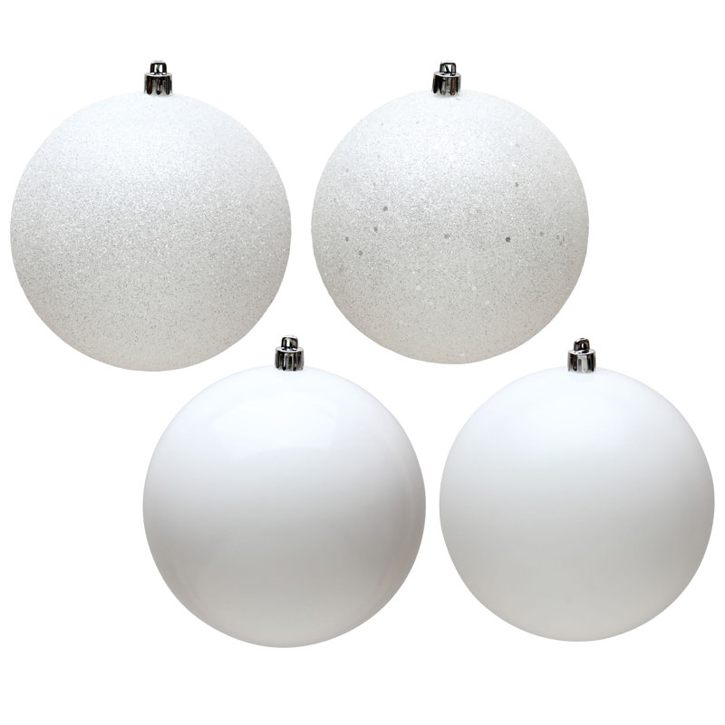 Ornement de Noël en forme de boule, Blanc